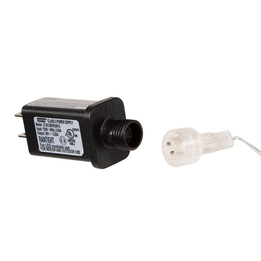 Kurt Adler 480-Light 15.7-Foot Warm White LED Connectable Cluster Garland